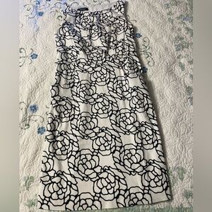 Nine West Black and White Floral Dress